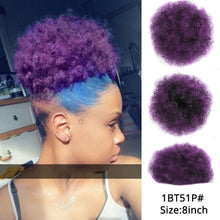 Load image into Gallery viewer, Alileader Synthetic Hair Buns Afro Drawstring Ponytail Fluffy Afro Puff Hair Bun Clips In Hair Tail Ponytail Accessories 1Pcs