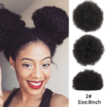 Load image into Gallery viewer, Alileader Synthetic Hair Buns Afro Drawstring Ponytail Fluffy Afro Puff Hair Bun Clips In Hair Tail Ponytail Accessories 1Pcs