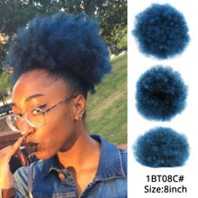 Load image into Gallery viewer, Alileader Synthetic Hair Buns Afro Drawstring Ponytail Fluffy Afro Puff Hair Bun Clips In Hair Tail Ponytail Accessories 1Pcs