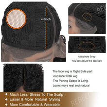 Load image into Gallery viewer, Jerry Curly Part Lace Human Hair Wigs With Baby Hair Brazilian Lace Part Short Curly Bob Wigs For Women Pre-Plucked Wig Rebecca