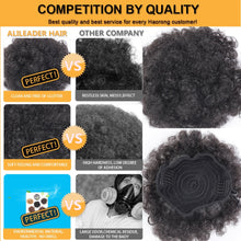 Load image into Gallery viewer, Alileader Synthetic Hair Buns Afro Drawstring Ponytail Fluffy Afro Puff Hair Bun Clips In Hair Tail Ponytail Accessories 1Pcs