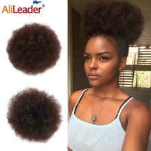 Load image into Gallery viewer, Alileader Synthetic Hair Buns Afro Drawstring Ponytail Fluffy Afro Puff Hair Bun Clips In Hair Tail Ponytail Accessories 1Pcs