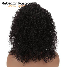 Load image into Gallery viewer, Jerry Curly Part Lace Human Hair Wigs With Baby Hair Brazilian Lace Part Short Curly Bob Wigs For Women Pre-Plucked Wig Rebecca