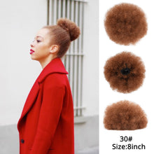 Load image into Gallery viewer, Alileader Synthetic Hair Buns Afro Drawstring Ponytail Fluffy Afro Puff Hair Bun Clips In Hair Tail Ponytail Accessories 1Pcs