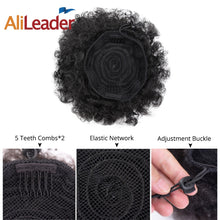 Load image into Gallery viewer, Alileader Synthetic Hair Buns Afro Drawstring Ponytail Fluffy Afro Puff Hair Bun Clips In Hair Tail Ponytail Accessories 1Pcs