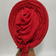 Load image into Gallery viewer, New Blue African Headtie Diamonds Women Turban Cap Muslim Headscarf Already Made to Hijab Turban for Wedding Gele XM420-2