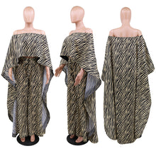 Load image into Gallery viewer, 2 Piece Set Women Africa Clothes African Dashiki New Fashion Two Piece Suit Long Tops + Wide Pants Party Big Size For Lady
