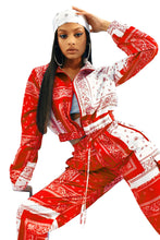 Load image into Gallery viewer, Paisley Bandana Print Two 2 Piece Set Women Fitness Sweatsuit Zipper Up Sweatshirt + Jogger Pants Set Tracksuit Vintage Outfits
