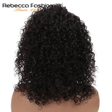 Load image into Gallery viewer, Jerry Curly Part Lace Human Hair Wigs With Baby Hair Brazilian Lace Part Short Curly Bob Wigs For Women Pre-Plucked Wig Rebecca
