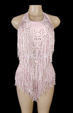 Load image into Gallery viewer, Sparkly Rhinestones Fringes Bodysuit Women Nightclub Outfit Glisten Dance Costume One-piece Dance Wear Singer Stage Leotard
